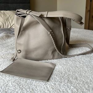 All Saints - Kita Leather Crossbody Bag - Gray